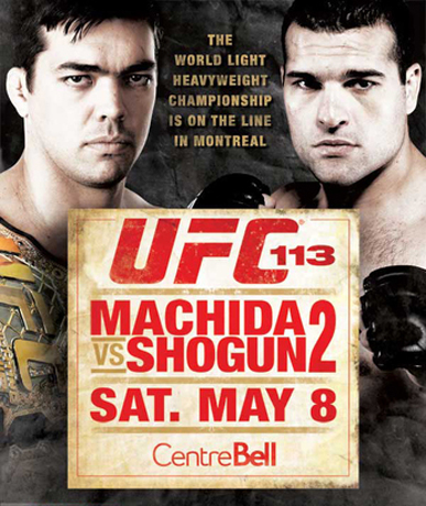 Machida versus Shogun in Montreal at UFC 113